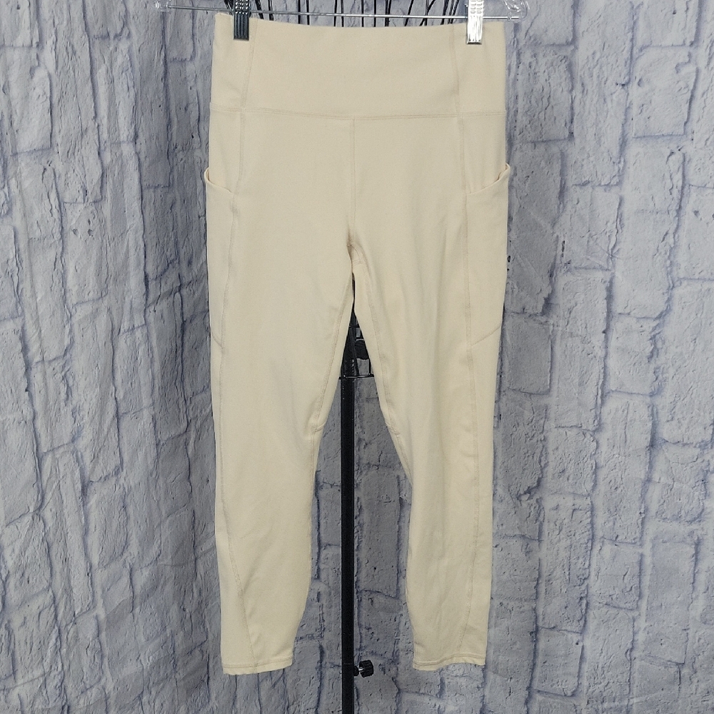 Fabletics‎ Powerhouse High Waist Soft Beige Crop Leggings Sz. 28